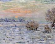 克劳德莫奈 - Winter on the Seine, Lavacourt